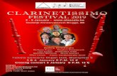 St Jacobstraat 23 - ALASCALA Clarinetissimo... · 2018. 9. 30. · 20h15 - 22h00 Concert (Final Concert on Sat 5 Jan) ... LARINETISSIMO FESTIVAL is an idea of the elgian clarine-tist
