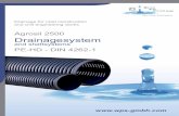 Agrosil 2500 Drainagesystem - WPS GmbH · AGROSIL 2500 pipes are made of PE-HD in accordance with DIN 4262-I (Annex B). PE-HD is a high-quality plastic with excellent mechanical properties