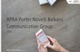 APRA Porter Novelli Balkans Communication Group · 2019. 2. 6. · APRA PN BCG is the partner of Coca- Cola HBC BSO in their internal employer branding campaigns since 2012. This