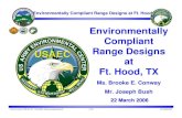 Environmentally Compliant at Ft. Hood, TXproceedings.ndia.org/JSEM2006/Wednesday/Conway.pdf · Environmentally Compliant Range Designs at Ft. Hood Brooke E. Conway / SFIM-AEC-ATT