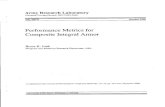 Performance Metrics for Composite Integral Armor ... Y Army Research Laboratory Aberdeen Proving Ground,
