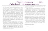 Newsletter Alpha1 Awareness · 2018. 3. 28. · 1 Newsletter Alpha1 Awareness A Word from the Chairman The Information Day held in Bristol on the 6th of June was well attended and