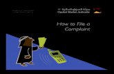 11- How to file a complaint - الأهلي كابيتال · 2020. 2. 9. · Office (Riyadh, King Fahad Road, Tawuniya Towers, North Tower, Ground floor, Recep-tion Desk). 4. Fax