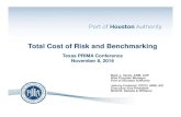 Total Cost of Risk and Benchmarking - Texas PRIMA › assets › archives › ...Mark J. Vacek, ARM, CSP Risk Program Manager Port of Houston Authority Johnny Fontenot, CPCU, ARM,