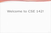 Welcome to CSE 142! · 2020. 12. 10. · public class HelloWorld { Naming convention: capitalize each word (e.g. MyClassName) Your program's file must match exactly (HelloWorld.java)