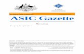 Commonwealth of Australia Gazette Published by ASIC ASIC ... · bovara investments pty ltd 001 527 368 brett fitzgerald services pty ltd 099 000 414 brian weaver textiles pty. ltd.
