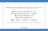 Procurement of Fluconazole and Penicillin G Benzathine IB ... · Procurement of Fluconazole and Penicillin G Benzathine IB NO. 2021-064 1. The DOH using a single-year Framework Agreement1,