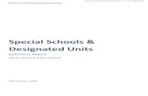 Special Schools & Designated Units · 2019. 5. 15. · Children First Northamptonshire Special Schools & Designated Units Sufficiency Report Sharon Blount & Gwyn Botterill 28 February