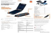 WATERPROOF SOLAR POWERED CHARGER ......Specifications powermonkey extreme International Mains Charger l Connectors: - Nokia & Mini Nokia l - Samsung G600IPADS IPHONES MOBILE l - LG