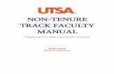 NON-TENURE TRACK FACULTY MANUAL - UTSA › documents › NTT-Handbook-FINAL.pdfHuman Resources oversees Day O.N.E. new employee orientation, benefits, compensation, employee relations,