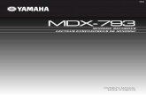 MDX-793 - Yamaha Corporation › files › download › other_assets › 1 › 335741 … · MDX-793 MINIDISC RECORDER LECTEUR ENREGISTREUR DE MINIDISC OWNER’S MANUAL MODE D’EMPLOI.
