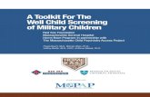 A Toolkit For The Well Child Screening of Military Childrenweb.jhu.edu/pedmentalhealth/images/NNCPAP files/Military...A Toolkit For The Well Child Screening of Military Children Red