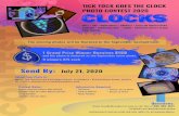 TICK TOCK GOES THE CLOCK PHOTO CONTEST 2020 clocks · 2020. 6. 15. · TICK TOCK GOES THE CLOCK PHOTO CONTEST 2020 clocks GOLF • CAT • BIRD HOUSE • ANIMALS • PIZZA OR FOOD