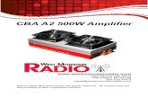 CBA A2 500W Amplifier - West Mountain RadioCBA A2 500W Amplifier West Mountain Radio 2 Operating Manual Thank you for choosing the CBA Amplifier for making testing batteries at high