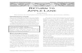Return to Apple Lane · the Apple Lane I remember! Apple Lane was originally written as a supplement for RuneQuest back in 1978. Since then, far more has been discovered about Glorantha,