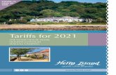 Tariffs for 2021 - Herm Island · 2021. 1. 6. · Herm Holiday Cottages – one-off fee of £25 per dog The White House Hotel – £25 per dog per night EQUIPPED TENTS DOGS IN HERM