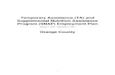 Orange County - 2020-2021 - Temporary Assistance and ...€¦ · 01.01.2020  · The Plan outlines the administration of employment services for TA and SNAP applicants and recipients