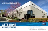 ALTAMONT - LoopNet · 2017. 9. 12. · 6712-6776 Preston Avenue | Livermore, CA For Lease > 1,452 SF - 7,524 SF. ALTAMONT. BUSINESS CENTER. FOR MORE INFORMATION CONTACT: MIKE CARRIGG,