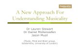 A New Approach For Understanding Musicalitymas03dm/papers/Gold-MSI_Newcastle...A New Approach For Understanding Musicality Dr Lauren Stewart Dr Daniel Müllensiefen Jason Musil (Music,