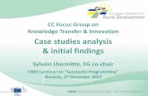 CC Focus Group on Knowledge Transfer & Innovation Case ...enrd.ec.europa.eu/enrd-static/app_templates/enrd_assets/pdf/succes… · PowerPoint Presentation Author: Fabio Cossu Created