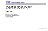 IPL, Automower Solar Hybrid, rev. 3, 2008-12 · 2015. 2. 18. · IPL, Automower Solar Hybrid, 2008-12, 115 10 94-01 rev 3 115 10 94-01 rev 3 Spare parts Reservdelar Repuestos Ersatzteile