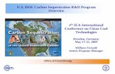 U.S. DOE Carbon Sequestration R&D Program Overview IEA ...tu-freiberg.de/sites/default/files/media/professur-fuer...RCSP Deployment Phase – 10 years (FY2008-2017) FISCAL YEAR RCSP