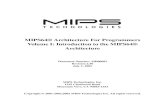 MIPS64® Architecture For Programmers Volume I ...electro.fisica.unlp.edu.ar/arq/downloads/Software...MIPS64® Architecture For Programmers Volume I ... ... The