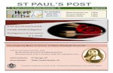 ST PAUL S POST - AccentHansencrossandpassion.com/wp-content/uploads/2018/05/Pauls... · 2018. 5. 1. · ST PAUL’ S POST St Paul’s Province Weekly Newsletter: 76 30 April 2018