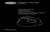 Colony Counter - Cloudinary · The colony counter is now ready to use. To turn the bleep on, repeat steps 1 to 5. Cleaning the receiver plate The receiver plate can easily be removed