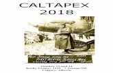 CALTAPEX 2018 - Calgary Philatelic Society · 2018. 10. 9. · World Seri es of Philately sho ws wi th three dif ferent exhibits, and has won a total of five multi-frame Grand Awards