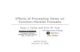 Effects of Processing Delay on Function-Parallel Firewallsmason.gmu.edu/~rfarley3/2006-IASTED-PDCN-Austria.pdf · 2012. 4. 28. · IASTED PDCN Feb, 2006 R. J. Farley Modeling Precedence