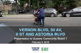 VERNON BLVD, 30 AV, 8 ST AND ASTORIA BLVDVERNON BLVD, 30 AV, 8 ST AND ASTORIA BLVD Presentation to Queens Community Board 1 February 5, 2018 1