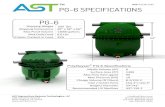 AST PG-6 SPECIFICATIONS PG-6 · 2017. 6. 26. · PG-6 SPECIFICATIONS PolyGeyser® PG-6 Specifications PG-6 Media Volume (ft3) Surface Area (ft2) Max Flow Rate (gpm) Max Pressure (PSI)