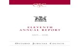 Annual Report 2005-2006 - Ontario Courts · 2018. 11. 5. · It is our pleasure to submit the Annual Report of the Ontario Judicial Council concerning its eleventh year of operation,