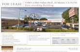 FOR LEASE Free-standing Building...2018/05/01  · • Blanquita Restaurant & Bakery month-to-month Property Highlights Available: 9,036 SF (Divisible - 4,518 SF) Parking Lot stan@fralincommercial.com