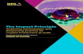 The Impact Principle · 2019. 8. 7. · Working Group Report 1 About The Working Groups Members of the Working Group on Widening Participation and Deepening Practice for Impact Investment