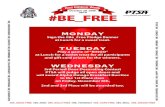 BE BOLD MONDAY BE HONEST - c-vusd.org...MONDAY Sign the #Be_Free Pledge Banner at Lunch for a sweet treat. TUESDAY Play a game of “BINGO” at Lunch for a sweet treat for all participants