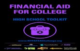 FINANCIAL AID FOR COLLEGE - New York...4 NY FAFSA Challenge 10 evidence-based practices to support all your seniors to complete their financial aid for college applications OCTOBER