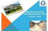 Malda College...Adoption Program in Kheribari Village 2017 On 22nd April 2017 Malda College adapted Kheribari Village under Bhabuk Gram Panchayat, Old Madda Block, Dist.- Malda. On