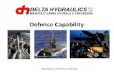 Defence Capability Hydraulics... · • Delta’s cylinders utilise rod assemblies that are friction welded to the clevis (strong) and are used ... • Delta supplies underground