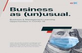 Business as (un)usual. - edX Resource PDFs/edX...Management from MITx, he said he’s learned more than in the past ten years. “I knew these courses use the same material from MIT