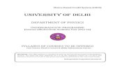 UNIVERSITY OF DELHIphysics.du.ac.in/pdfs/syll/BSc_Hons_Physics_CBCS.pdf · 2018. 6. 6. · Choice Based Credit System (CBCS) UNIVERSITY OF DELHI DEPARTMENT OF PHYSICS UNDERGRADUATE