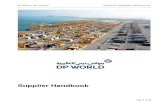 Supplier Handbook - DP World UAE Region · 2020. 5. 12. · 4.2 Supplier Appointments and Visitation: Supplier visits are scheduled to prevent interferences with daily work schedule.