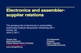Electronics and assembler- supplier relations/media/others/events/... · Electronics and assembler-supplier relations The growing role of electronics in automobiles Automotive Outlook