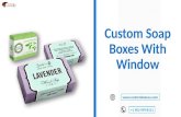 Custom soap boxes with window free Shipping in Texas, USA