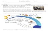 Evolution of Life read - Somma Science...Evolution of Life The diversity of life on Earth today is the result of evolution. Life began on Earth at least 3.5 to 4 billion years ago,
