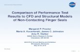 Comparison of Performance Test Results to CFD and ......hydrostatic forces to control seal clearance will likely be more effective for compliant, low-leakage seal designs. 3. Further