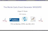 The Monte Carlo Event Generator WHIZARD - DESYreuter/downloads/2014_FCC.pdfab(ab+ c) = + c a b a b = + c a b I Example: e+e ! + pos1 ele2 gam5 gam6 muo3 amu4 gam12 pos15 pos16 ele25