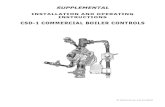 CSD-1 COMMERCIAL BOILER CONTROLS - Utica Boilers CSD-1 IOM.pdf · PN 240010413, Rev. B [12/31/2018] ... American Society of Mechanical Engineers (ASME) Safety Code for Controls and