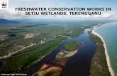 FRESHWATER CONSERVATION WORKS IN SETIU WETLANDS, …...expanded to the management of protected areas. • Nowadays, WWF-Malaysia’s work covers the broader issues of the natural environment,